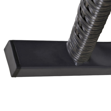 Outsunny Outdoor PE Rattan Rocking Chair, Garden Rocking Chair Set with Armrest and Cushion, Grey