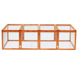 Pawhut Guinea Pigs Hutches W/ Mesh Wire, 181Lx100Wx 48H cm-Wood