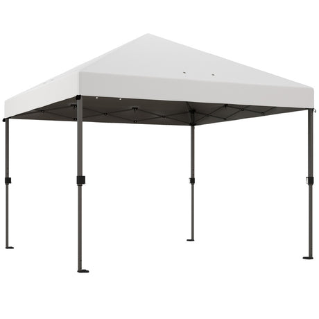 Outsunny 3 x 3m Pop-Up Gazebo, with Accessories - White