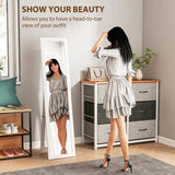HOMCOM 37 x 157 cm Full Length Mirror - White