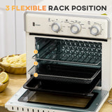 HOMCOM 20L 90-230 Mini Electric Oven - Cream