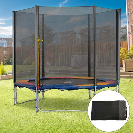 HOMCOM 10ft Trampoline Net Replacement Enclosure, Black