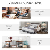 HOMCOM 3-tier 9 Cubes Storage Unit Particle Board Cupboard Bookcase Organiser Home Office Shelves, White