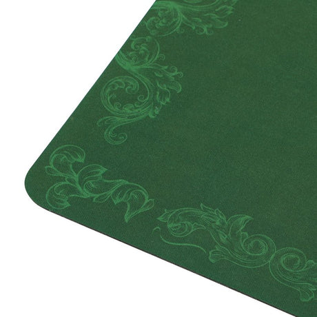 SPORTNOW 120 x 60 cm Professional Texas Hold'em Poker Mat 6 Player Water-Resistant Poker Table Top Rubber Poker Table Mat with Felt Surface Carry Bag, Green