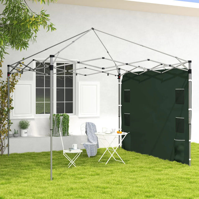 Outsunny 195 x 295cm Replacement Gazebo Sidewall - Green