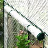Outsunny Green House, Mini Greenhouse with 2 Roll-up Doors, Vent Holes and Reinforced Cover, 100 x 80 x 150cm