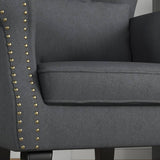 HOMCOM Chesterfield-Style Accent Chair - Grey