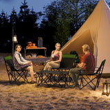 Outsunny Four-Piece Portable Picnic Table Set - Green