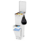 3 in 1 Multifunctional Trash can with Tilting Bottom Container Kitchen Waste Bin