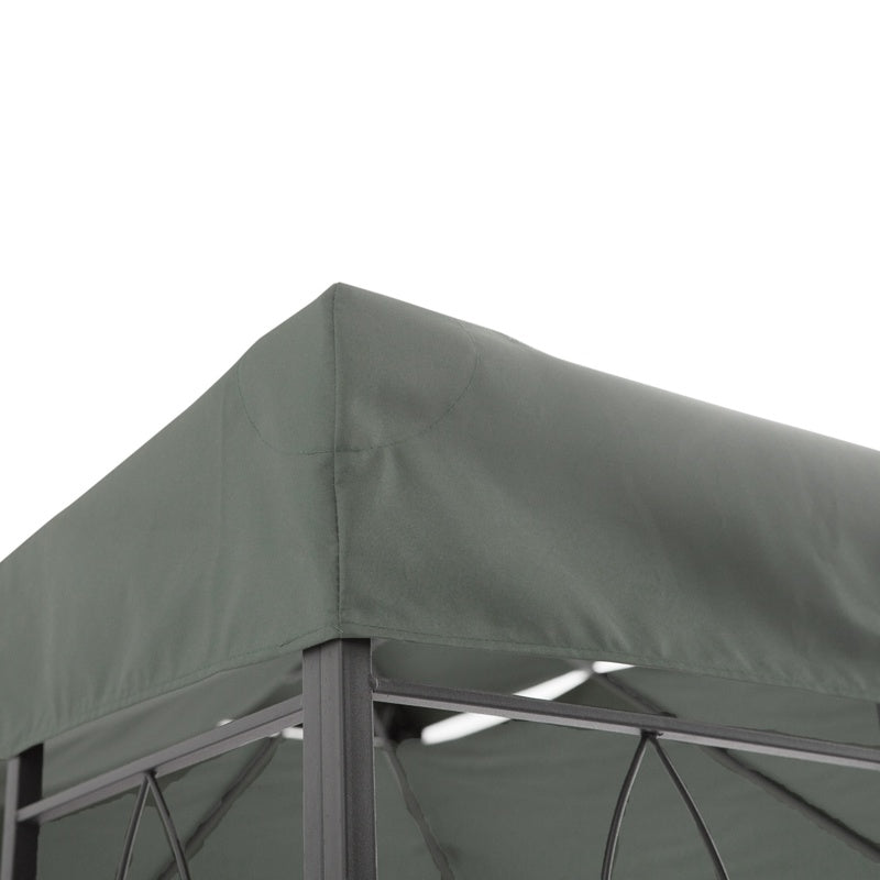 Outsunny Gazebo Roof Replacement, for 3 x 4m Frames - Grey