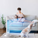 HOMCOM Tower Fan for Bedroom Cooling, 30 Inch Electric 70 Oscillating Fan with 3 Speed Settings, Standing Floor Fan for Home Office Indoor, White