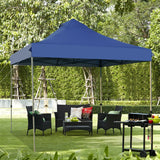 10' x 10' Portable Pop Up Canopy Event Party Tent Adjustable with Roller Bag-Blue