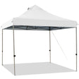 10' x 10' Portable Pop Up Canopy Event Party Tent Adjustable with Roller Bag-White