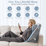 3 Piece Bed Wedge Pillow Set with Air Memory Foam