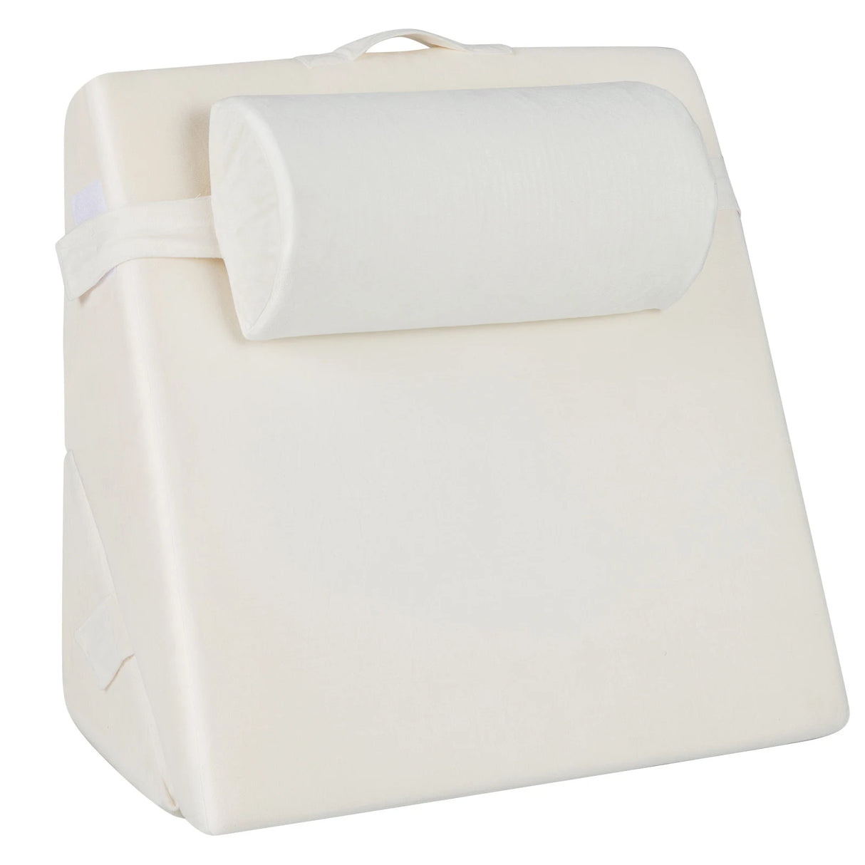 3 Pieces Bed Wedge Pillow Set with Air Memory Foam-Off-white