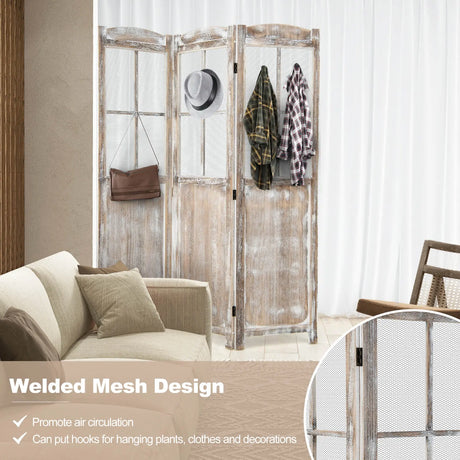 6 Feet Folding Privacy Screen