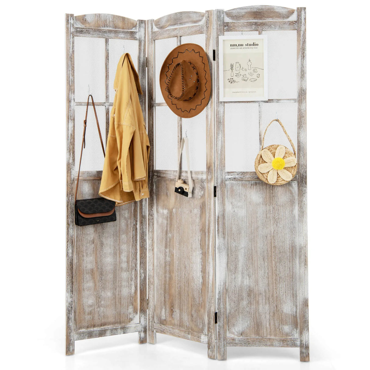 6 Feet Folding Privacy Screen
