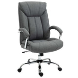 Vinsetto  Office Chair, Fabric Desk Chair, Padded Executive Chair with Adjustable Height, Swivel Wheels, Metal Star Base, Grey