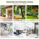 Outsunny Outdoor Hanging Rope Chair with Cotton Rope, Garden Hammock Chair with Wooden Support Bar Cotton Cloth, Portable Garden Chair for Patio & Tree, Red