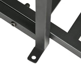 Outsunny 184cm Metal Arch Garden Garden Bridge, Safety Siderails, Arc Footbridge for Garden Creek, Stream, Pond, Black