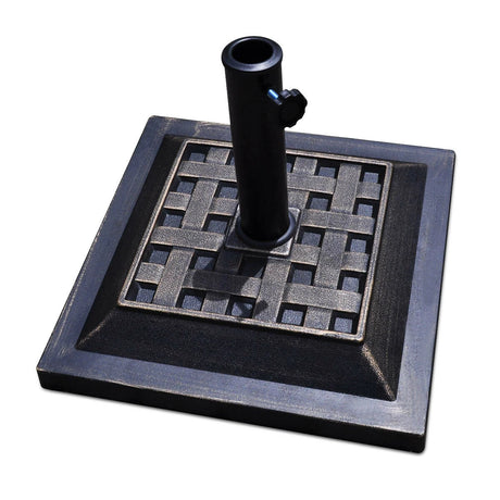 Patio Market Umbrella Base with Adjustable Screw Mechanism for Garden