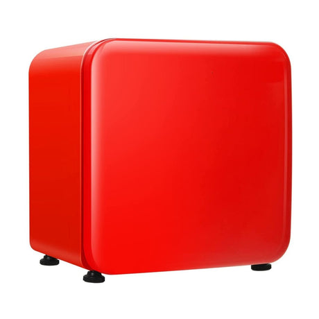 0~10C Compact Refrigerator with Reversible Door for Dorm Apartment-Red