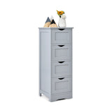 Freestanding Floor Cabinet with 4 Drawer for Home/Living Room/Bathroom