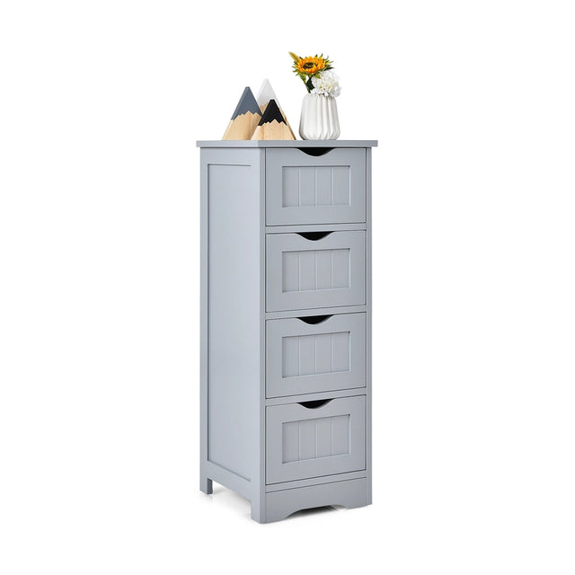Freestanding Floor Cabinet with 4 Drawer for Home/Living Room/Bathroom