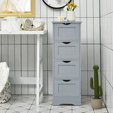 Freestanding Floor Cabinet with 4 Drawer for Home/Living Room/Bathroom