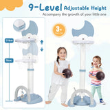 4-In-1 Kids Basketball Hoop with Adjustable Height for Kids-Blue