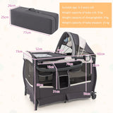 4 in 1 Portable Baby Nursery Center with Bassinet-Beige