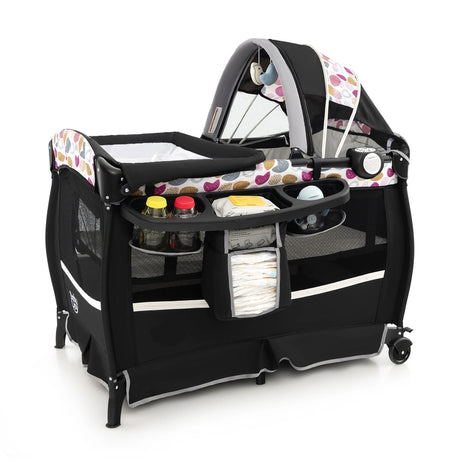 4 in 1 Portable Baby Nursery Center with Bassinet-Multicolor