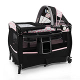 4 in 1 Portable Baby Nursery Center with Bassinet-Pink