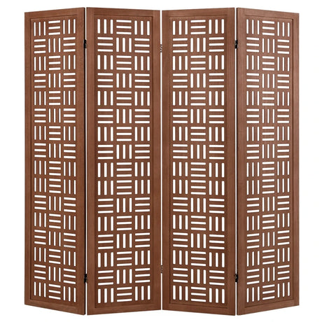 4/6 Panel Room Divider with Double Action Metal Hinges-4-Panel