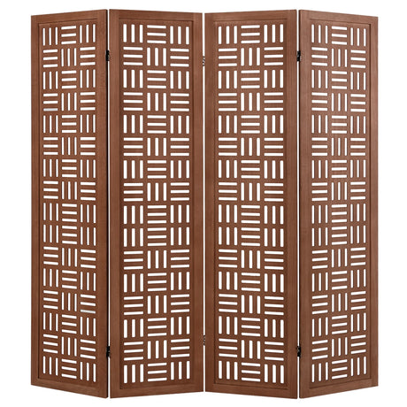 4/6 Panel Room Divider with Double Action Metal Hinges-4-Panel