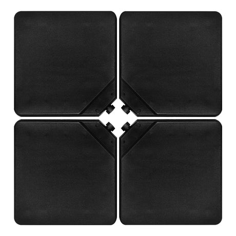 4 Pieces 13L Cantilever Offset Patio Umbrella Base with Easy-Fill Spouts