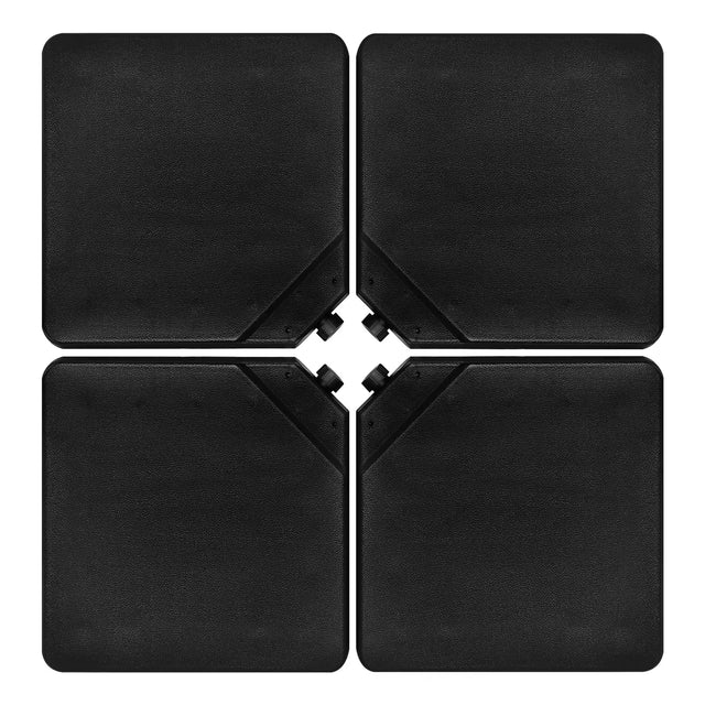 4 Pieces 13L Cantilever Offset Patio Umbrella Base with Easy-Fill Spouts