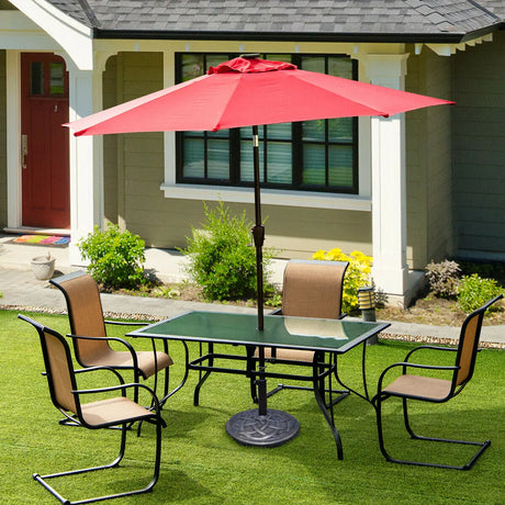 Umbrella Base Stand with Rust Free Resin for Backyard