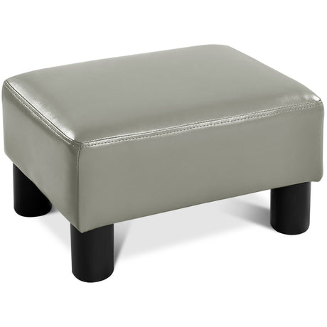 Footstool, stool, footstool, footstool, footrest, footrest, 40 x 30 x 24 cm, grey