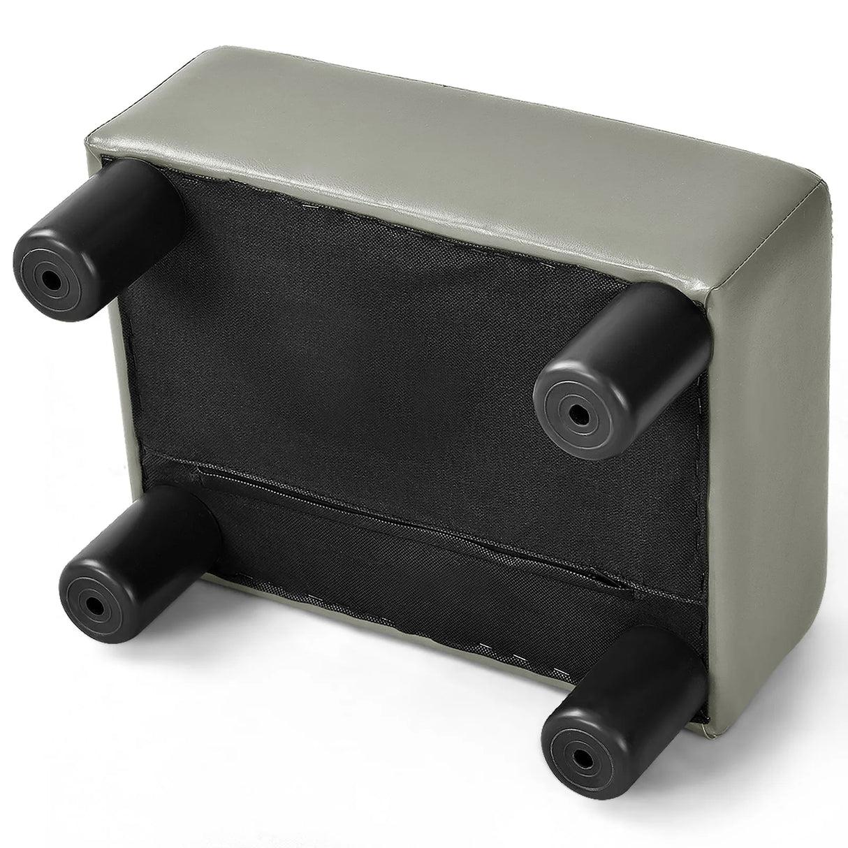 Footstool, stool, footstool, footstool, footrest, footrest, 40 x 30 x 24 cm, grey