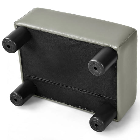 Footstool, stool, footstool, footstool, footrest, footrest, 40 x 30 x 24 cm, grey