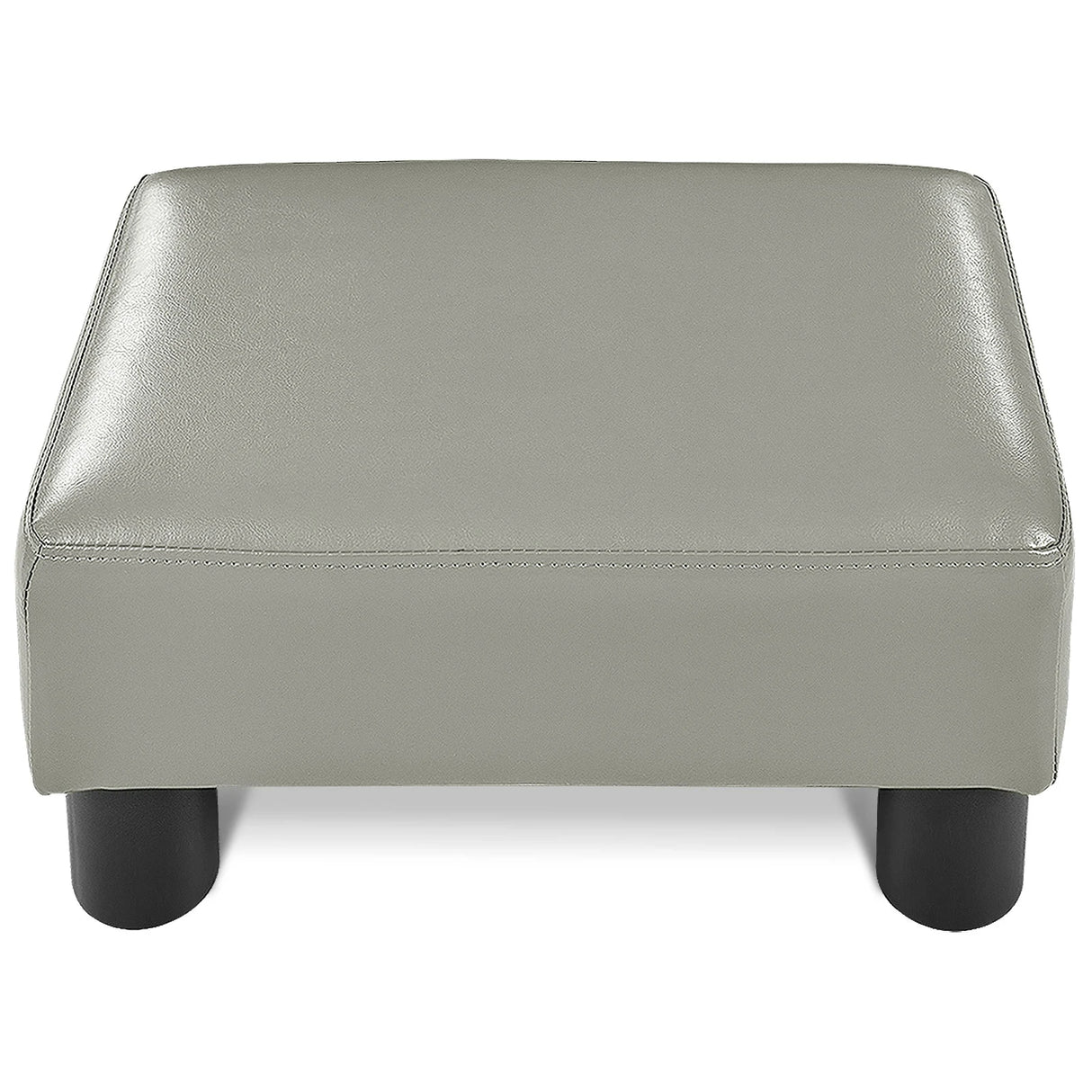 Footstool, stool, footstool, footstool, footrest, footrest, 40 x 30 x 24 cm, grey