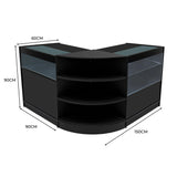 Harmonia LED Shop Counter Set B900, C900 & LM60 - Black
