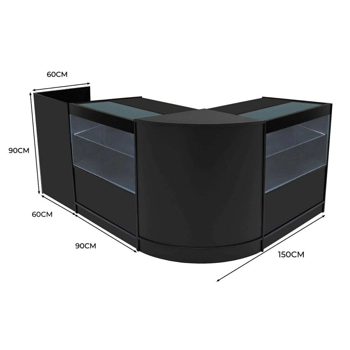 Phoenix LED Shop Counter Set CM60, TB60 & 2 x C900 - Black