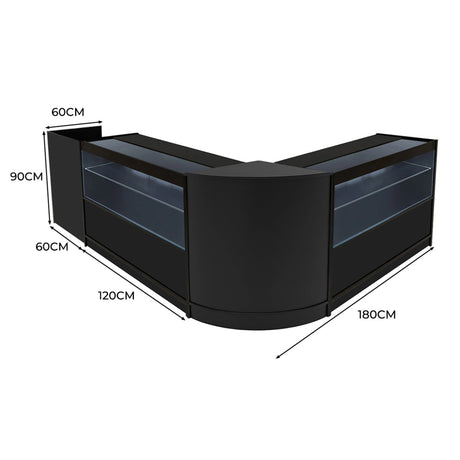 Phoenix LED Shop Counter Set CM60, TB60 & 2 x C1200 - Black