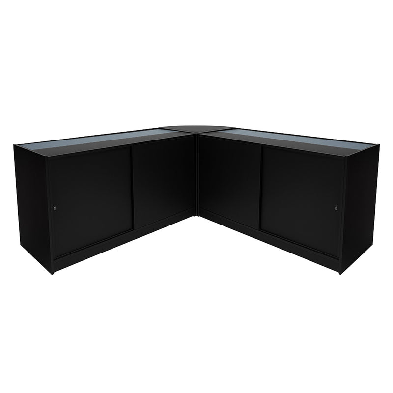 Adonis LED Shop Counter Set B1500, C1500 & CM60 - Black