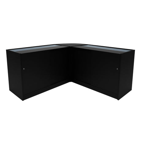 Andromeda LED Shop Counter Set LM60 & 2 x C1500 - Black
