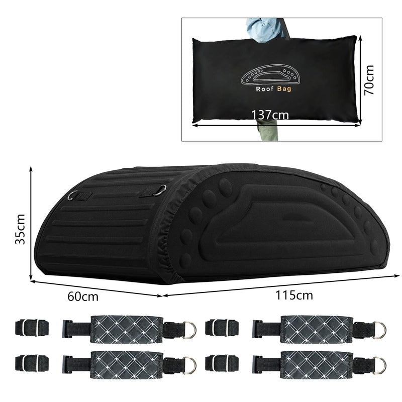 15 Cubic Feet Roof Bag Waterproof Top Cargo Carrier