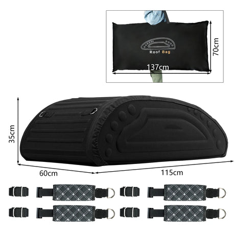 15 Cubic Feet Roof Bag Waterproof Top Cargo Carrier