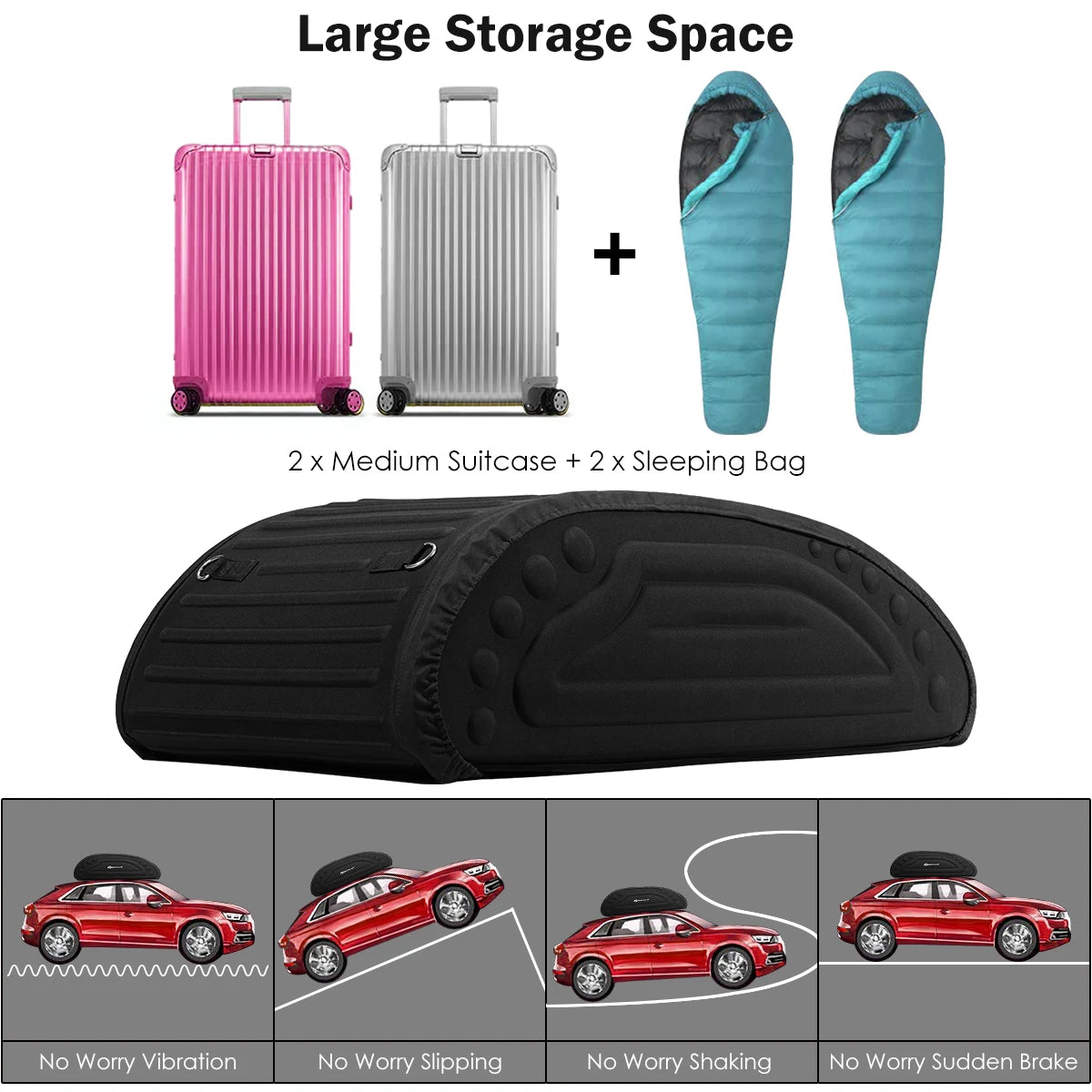 15 Cubic Feet Roof Bag Waterproof Top Cargo Carrier